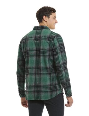 Camisa casual  Buffalo Jeans David Bitton de algodón manga larga para hombre