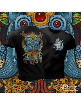 Playera Karani-Art santuario balam cuello redondo para hombre