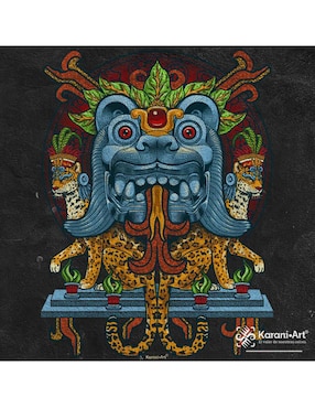 Playera Karani-Art santuario balam cuello redondo para hombre