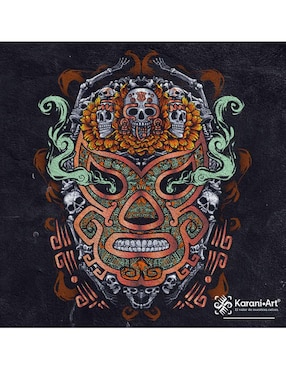 Playera Karani-Art tzompa de oro cuello redondo para hombre
