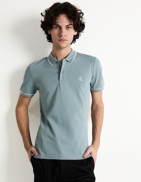 Playera Tipo Polo Calvin Klein Para Hombre