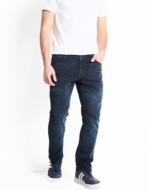 Jeans Slim That's It Deslavado Para Hombre