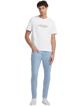 Playera guess jeans cuello redondo para hombre