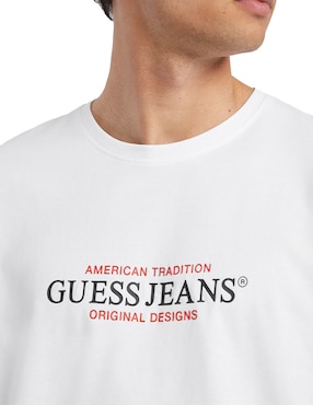 Playera guess jeans cuello redondo para hombre