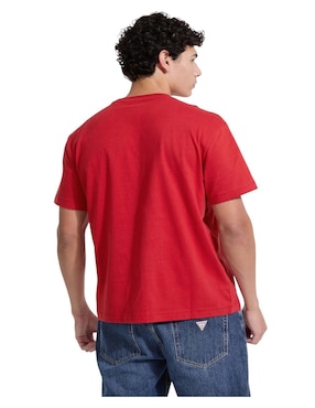 Playera guess jeans cuello redondo para hombre