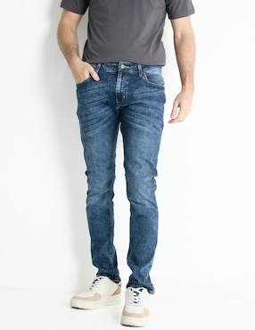 Jeans Skinny That's It Deslavado Para Hombre