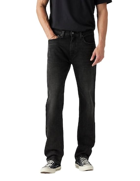 Jeans Straight Levi's 505 Deslavado Para Hombre