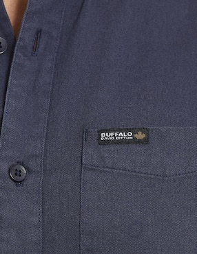Camisa casual Buffalo Jeans David Bitton de algodón manga larga para hombre