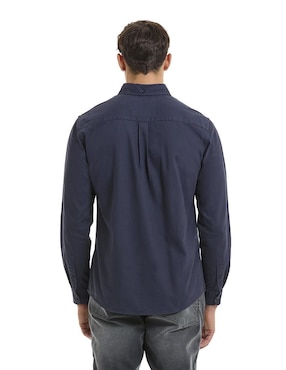 Camisa casual Buffalo Jeans David Bitton de algodón manga larga para hombre