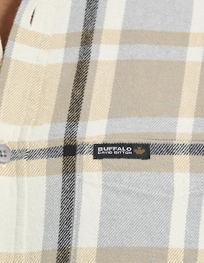 Camisa casual Buffalo Jeans David Bitton de algodón manga larga para hombre