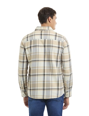 Camisa casual Buffalo Jeans David Bitton de algodón manga larga para hombre