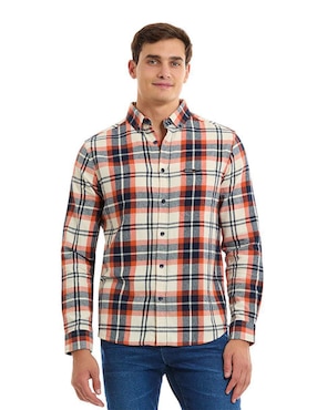 Camisa Casual Buffalo Jeans David Bitton De Algodón Manga Larga Para Hombre