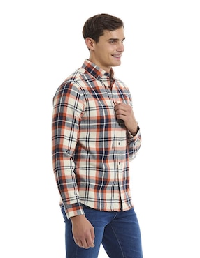 Camisa casual  Buffalo Jeans David Bitton de algodón manga larga para hombre