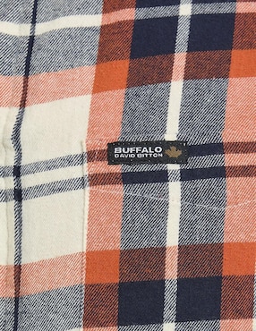 Camisa casual  Buffalo Jeans David Bitton de algodón manga larga para hombre