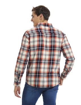 Camisa casual  Buffalo Jeans David Bitton de algodón manga larga para hombre