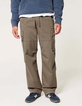 Pantalón Baggy Hollister De Algodón Para Hombre