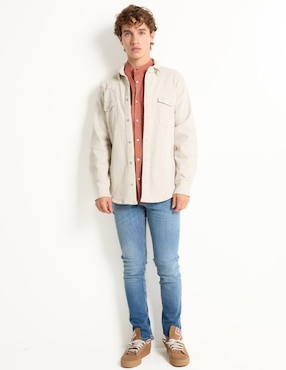 Sobrecamisa casual That's It de algodón manga larga para hombre