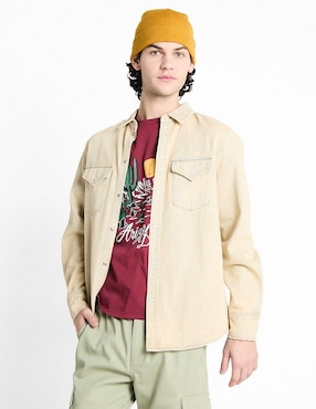 Sobrecamisa casual That's It de algodón manga larga para hombre