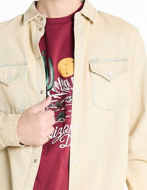 Sobrecamisa casual That's It de algodón manga larga para hombre