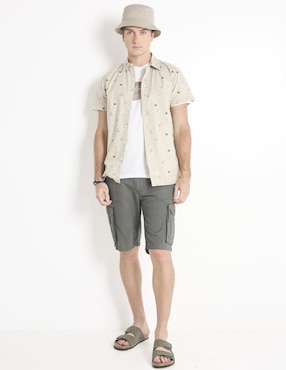 Camisa casual That's It de algodón manga corta para hombre