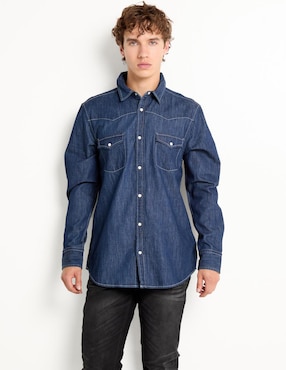 Camisa casual That's It de algodón manga larga para hombre