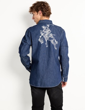 Camisa casual That's It de algodón manga larga para hombre