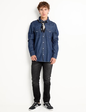 Camisa casual That's It de algodón manga larga para hombre