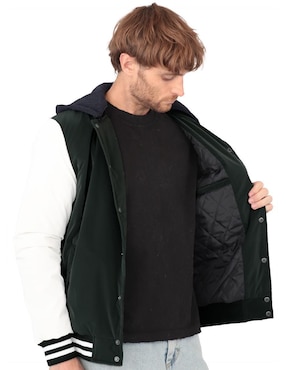 Chamarra bomber Roosevelt capucha desmontable para hombre