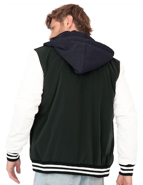 Chamarra bomber Roosevelt capucha desmontable para hombre