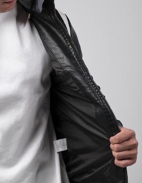 Chamarra casual Moderno de poliéster con capucha para hombre