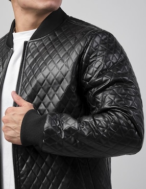 Chamarra casual Moderno de poliéster con bolsillos para hombre