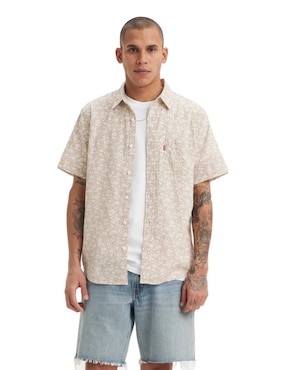 Camisa Casual Levi's De Algodón Manga Corta Para Hombre