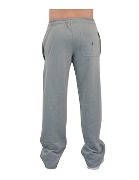 Jogger amplio John Leopard estampado logo con bolsillos para hombre