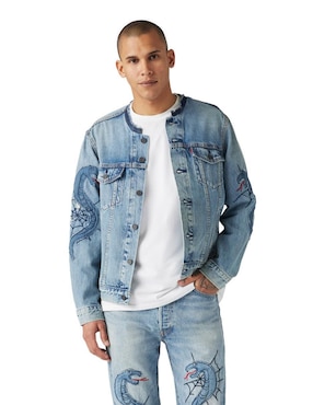 Chamarra Casual Levi's Con Bolsillos Para Hombre