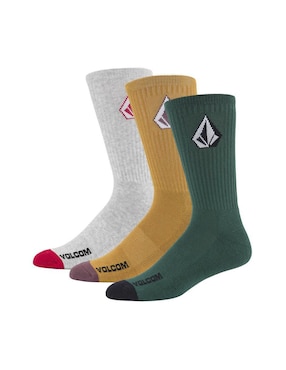 Set De Calceta Volcom De Algodón Para Hombre 3 Pares