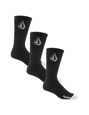 Set De Calceta Comfort Volcom De Algodón Para Hombre 3 Pares