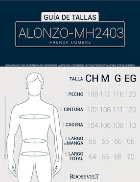 Chamarra casual Roosevelt para hombre