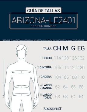 Chamarra casual Roosevelt para hombre