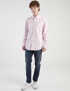 Camisa casual American Eagle de algodón manga larga para hombre