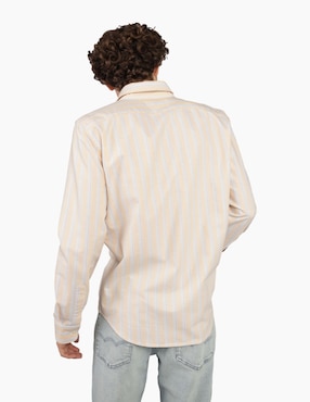 Camisa casual American Eagle de algodón manga larga para hombre