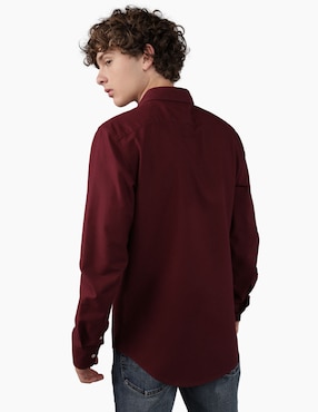 Camisa casual American Eagle de algodón manga larga para hombre