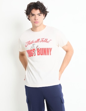 Playera Bugs Bunny Cuello Redondo Para Hombre