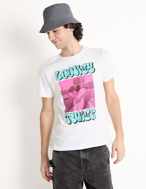 Playera Bugs Bunny Looney Tunes Cuello Redondo Para Hombre