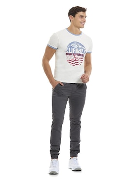 Playera Buffalo Jeans David Bitton cuello redondo para hombre