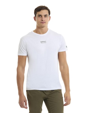 Playera Buffalo Jeans David Bitton cuello redondo para hombre