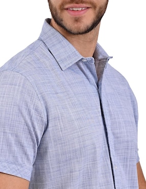 Camisa casual Supply de algodón manga corta para hombre
