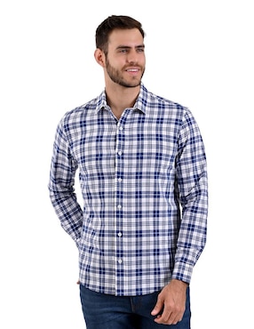 Camisa Casual Supply Manga Larga Para Hombre