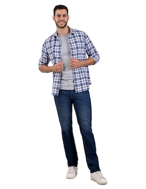 Camisa casual Supply manga larga para hombre