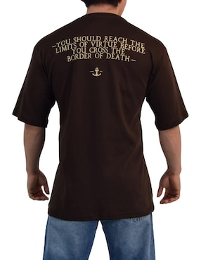Playera John Leopard spartan warrior cuello redondo para hombre