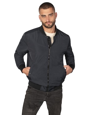 Chamarra Bomber Greenlander Con Bolsillos Para Hombre